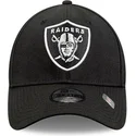 justerbar-sort-buet-kasket-til-born-9forty-the-league-las-vegas-raiders-nfl-fra-new-era