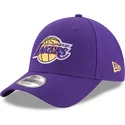 justerbar-lilla-buet-kasket-til-drenge-9forty-the-league-los-angeles-lakers-nba-fra-new-era