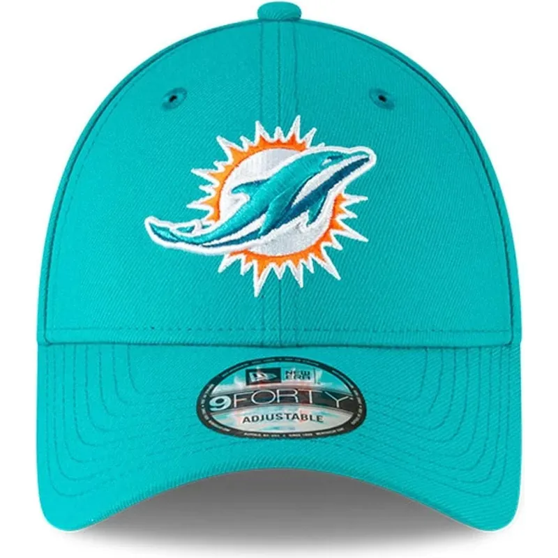 justerbar-bla-buet-kasket-til-born-9forty-the-league-fra-miami-dolphins-nfl-fra-new-era