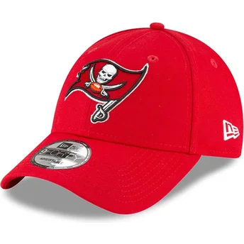 Rød justerbar buet kasket til drenge 9FORTY The League Tampa Bay Buccaneers NFL fra New Era