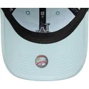 justerbar-bla-buet-kasket-med-marineblat-logo-9twenty-linen-fra-los-angeles-dodgers-mlb-fra-new-era