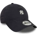 new-era-new-york-yankees-mlb-9twenty-mini-logo-washed-justerbar-morkebla-kasket