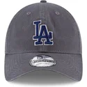 gra-justerbar-buet-kasket-med-blat-logo-9twenty-core-classic-los-angeles-dodgers-mlb-fra-new-era