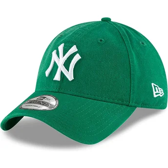 Justerbar grøn buet kasket 9TWENTY Core Classic New York Yankees MLB fra New Era