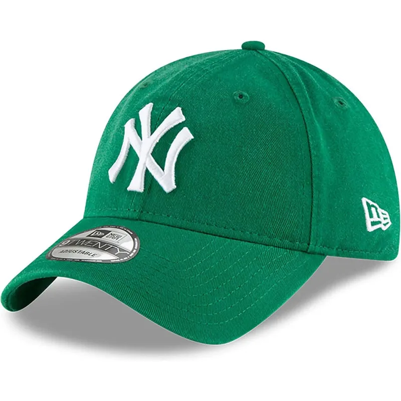 gron-justerbar-kurvet-kasket-9twenty-core-classic-fra-new-york-yankees-mlb-fra-new-era