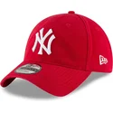 justerbar-rod-buet-kasket-9twenty-core-classic-new-york-yankees-mlb-fra-new-era