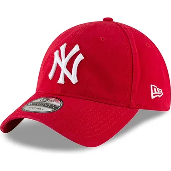 New Era New York Yankees MLB 9TWENTY Core Classic rød justerbar buet kasket