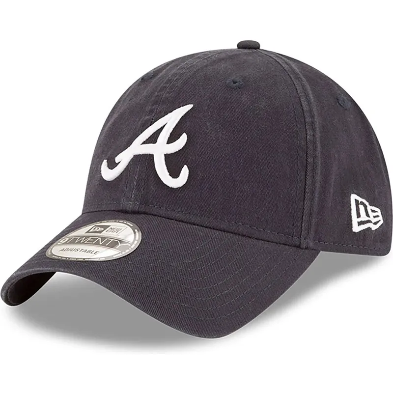 justerbar-marinebla-buet-kasket-9twenty-core-classic-fra-atlanta-braves-mlb-fra-new-era
