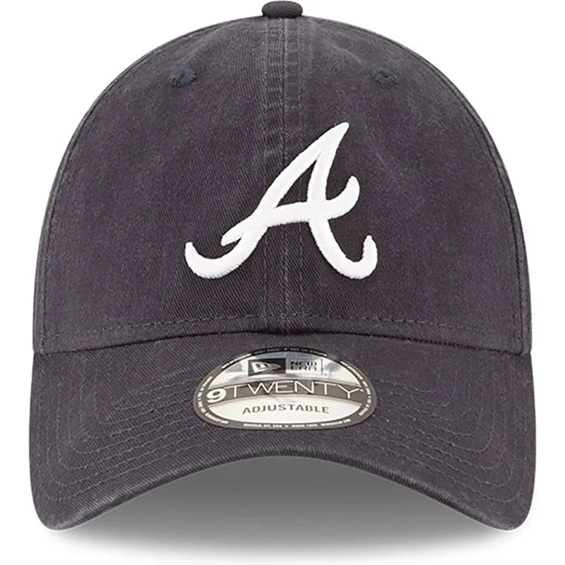 justerbar-marinebla-buet-kasket-9twenty-core-classic-fra-atlanta-braves-mlb-fra-new-era