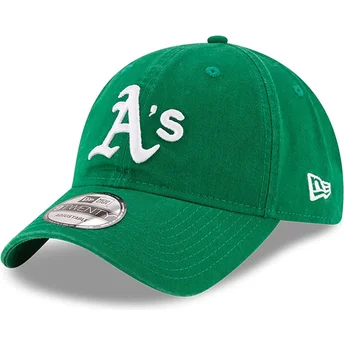 Oakland Athletics MLB 9TWENTY Core Classic justerbar grøn buet kasket fra New Era