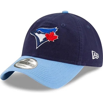 Marineblå justerbar 9TWENTY Core Classic kasket fra Toronto Blue Jays MLB fra New Era