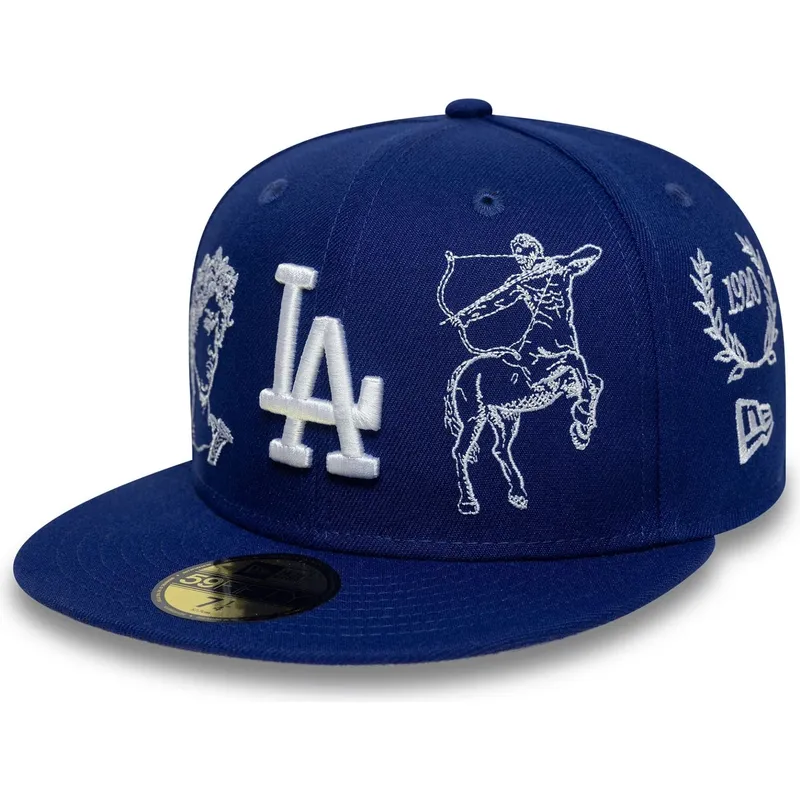 flad-bla-tilpasset-59fifty-mythical-kasket-fra-los-angeles-dodgers-mlb-fra-new-era