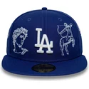 flad-bla-tilpasset-59fifty-mythical-kasket-fra-los-angeles-dodgers-mlb-fra-new-era