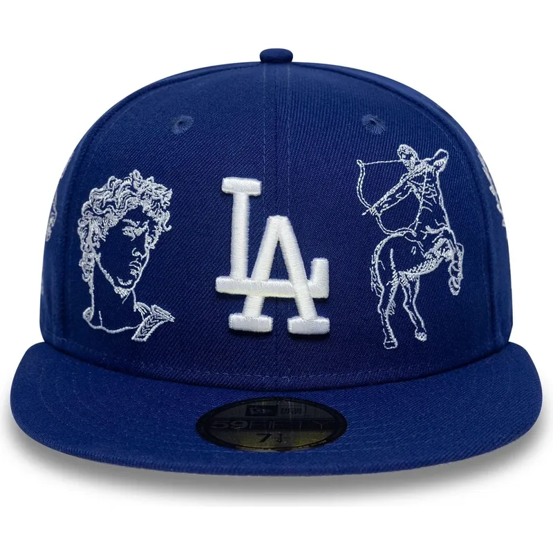 flad-bla-tilpasset-59fifty-mythical-kasket-fra-los-angeles-dodgers-mlb-fra-new-era