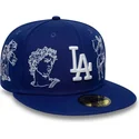 flad-bla-tilpasset-59fifty-mythical-kasket-fra-los-angeles-dodgers-mlb-fra-new-era