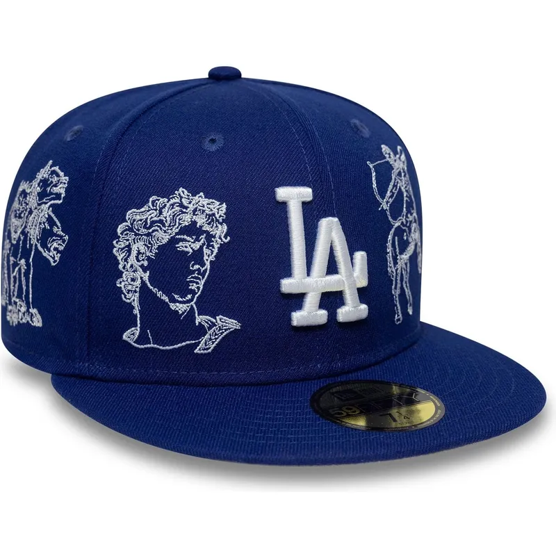 flad-bla-tilpasset-59fifty-mythical-kasket-fra-los-angeles-dodgers-mlb-fra-new-era