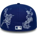 flad-bla-tilpasset-59fifty-mythical-kasket-fra-los-angeles-dodgers-mlb-fra-new-era