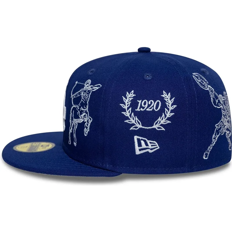 flad-bla-tilpasset-59fifty-mythical-kasket-fra-los-angeles-dodgers-mlb-fra-new-era