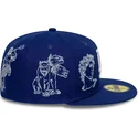flad-bla-tilpasset-59fifty-mythical-kasket-fra-los-angeles-dodgers-mlb-fra-new-era