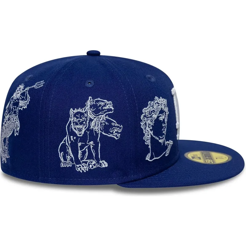 flad-bla-tilpasset-59fifty-mythical-kasket-fra-los-angeles-dodgers-mlb-fra-new-era