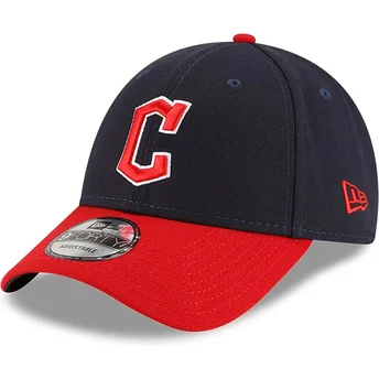 Kasketter buet marineblå justerbar rem 9FORTY The League fra Cleveland Guardians MLB af New Era