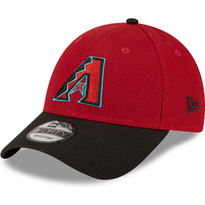 marinebla-og-rod-justerbar-kurvet-kasket-9forty-the-league-fra-arizona-diamondbacks-mlb-fra-new-era