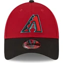 justerbar-9forty-the-league-arizona-diamondbacks-mlb-marinebla-og-rod-buet-kasket-fra-new-era