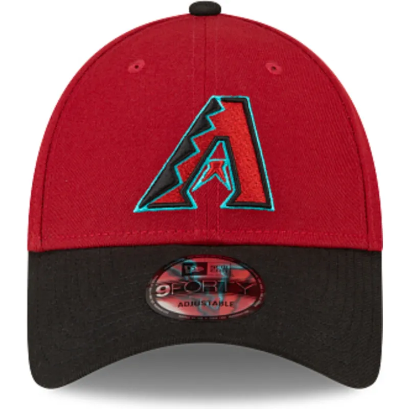 marinebla-og-rod-justerbar-kurvet-kasket-9forty-the-league-fra-arizona-diamondbacks-mlb-fra-new-era