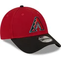 justerbar-9forty-the-league-arizona-diamondbacks-mlb-marinebla-og-rod-kasket-fra-new-era