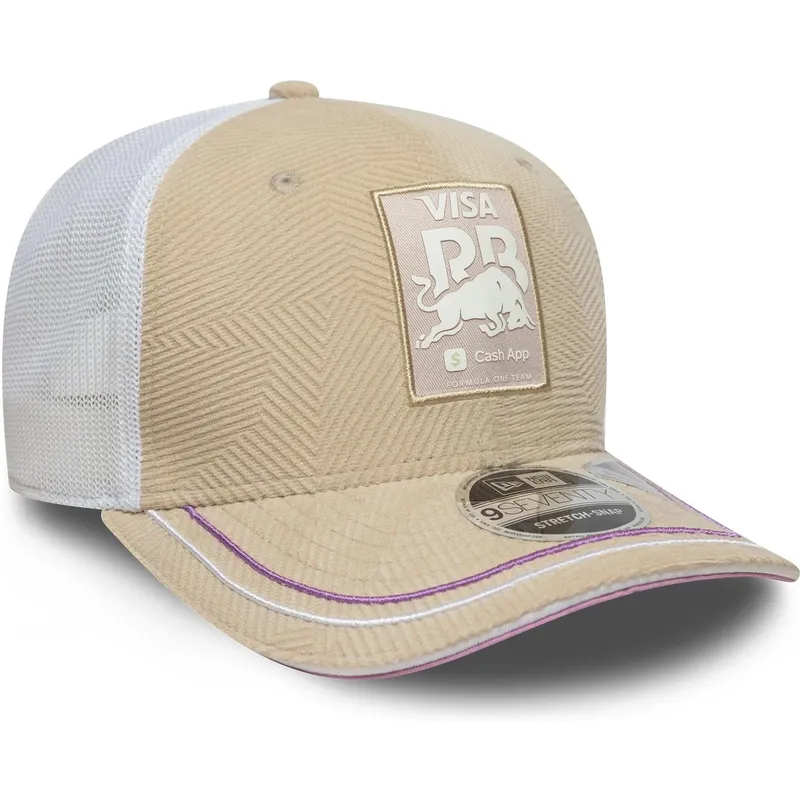 beige-trucker-kasket-9seventy-stretch-snap-monaco-race-special-fra-racing-bulls-f1-team-formula-1-fra-new-era