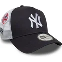 trucker-kasket-marinebla-og-hvid-a-frame-multi-patch-fra-new-york-yankees-mlb-fra-new-era
