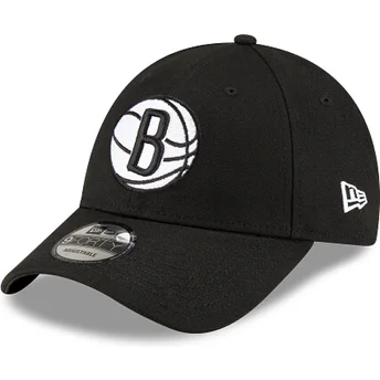 Sort justerbar 9FORTY The League kasket fra Brooklyn Nets NBA af New Era