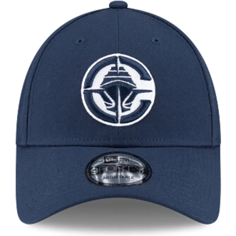 justerbar-marinebla-kurvet-kasket-9forty-the-league-fra-los-angeles-clippers-nba-fra-new-era