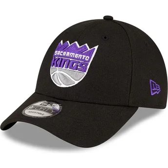 Sort justerbar 9FORTY The League kasket fra Sacramento Kings NBA fra New Era