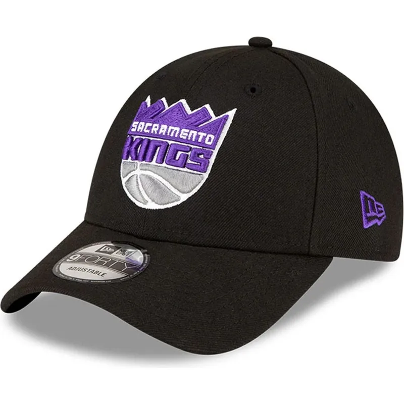sort-justerbar-curved-kasket-9forty-the-league-fra-sacramento-kings-nba-fra-new-era