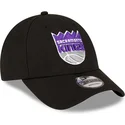 sort-justerbar-curved-kasket-9forty-the-league-fra-sacramento-kings-nba-fra-new-era