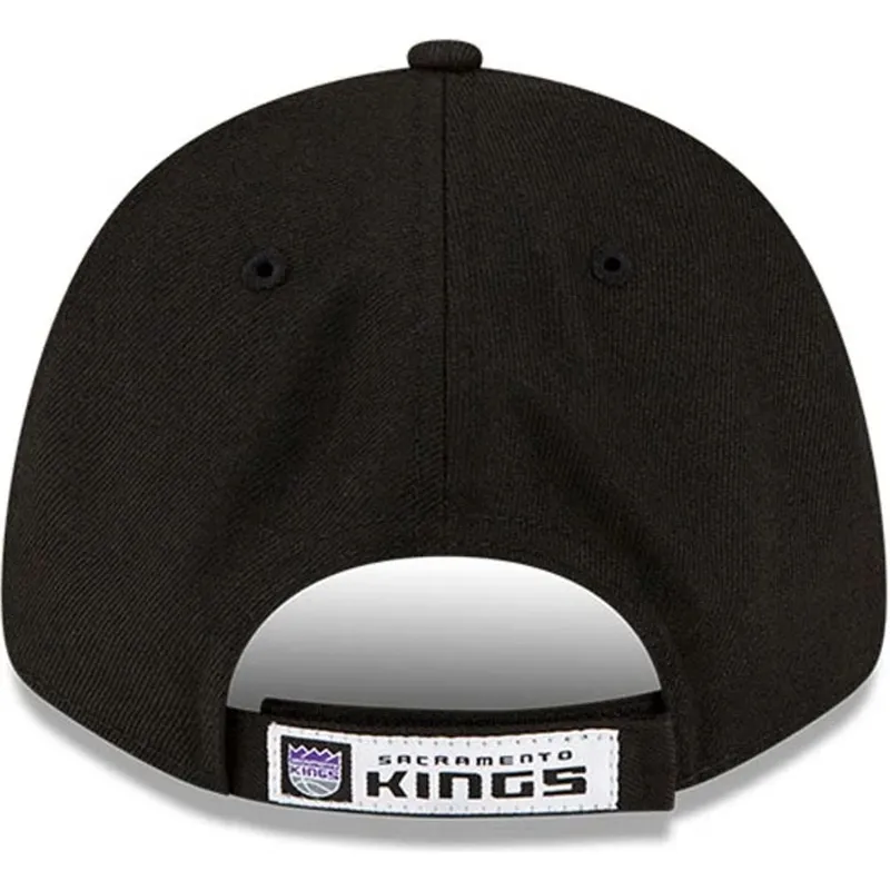sort-justerbar-curved-kasket-9forty-the-league-fra-sacramento-kings-nba-fra-new-era
