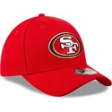 san-francisco-49ers-nfl-new-era-9forty-the-league-justerbar-rod-buet-kasket-til-drenge