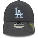 gra-justerbar-curved-cap-med-blat-logo-9forty-recycled-fra-los-angeles-dodgers-mlb-fra-new-era
