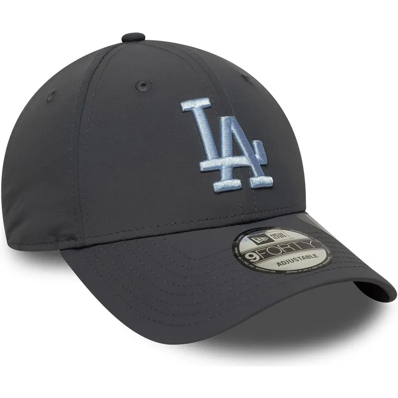 gra-justerbar-buet-kasket-med-blat-logo-9forty-recycled-fra-los-angeles-dodgers-mlb-fra-new-era