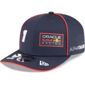 marinebla-buet-snapback-kasket-9seventy-stretch-snap-fra-red-bull-racing-formula-1-max-verstappen-fra-new-era