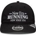 sort-justerbar-9fifty-running-retro-crown-trucker-kasket-fra-new-era