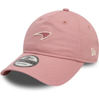 Justerbar lyserød buet kasket med lyserødt logo 9TWENTY Seasonal fra McLaren Racing Formula 1 fra New Era