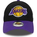 justerbar-sort-og-violet-9forty-side-patch-los-angeles-lakers-nba-kasket-fra-new-era