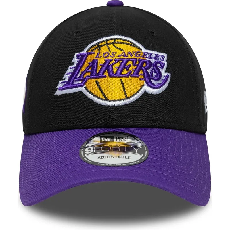 justerbar-sort-og-violet-9forty-side-patch-cap-fra-los-angeles-lakers-nba-af-new-era