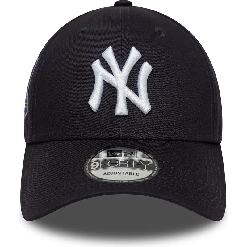 new-era-new-york-yankees-mlb-9forty-side-patch-justerbar-marinebla-buet-kasket