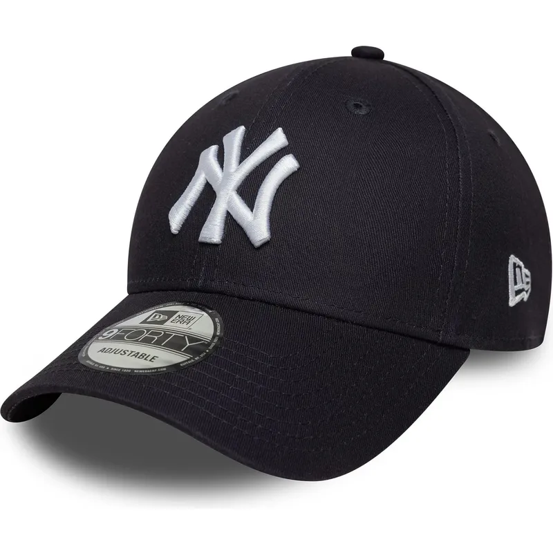 new-era-new-york-yankees-mlb-9forty-side-patch-justerbar-marinebla-buet-kasket