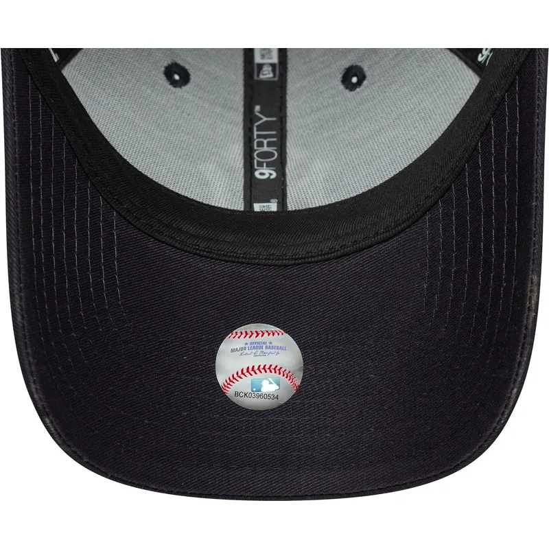 new-era-new-york-yankees-mlb-9forty-side-patch-justerbar-marinebla-buet-kasket