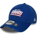 justerbar-bla-buet-kasket-9twenty-washed-distress-new-york-giants-nfl-fra-new-era