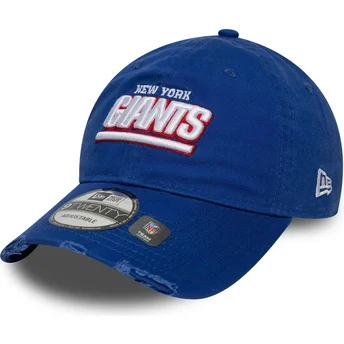 New Era New York Giants NFL 9TWENTY Vasket Distress Justerbar Blå Buet Kasket